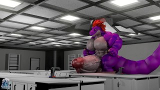 The Animation Of Alex Raptor's Hyper Muscle Cock Growth Potion