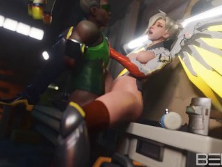 Mercy Getting Fucked by Lucio in the_Garage Overwatch