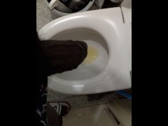Pissing after a long day of work 