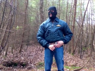 The Gangster Wanker Alone In The Forest!