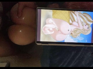 Rough Anal Fuck With Sexy Elf While_Watching Hentai (Cumshot 4K)