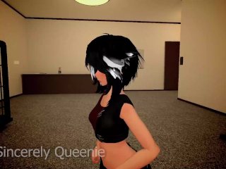 FUTANARI Personal Trainer Stretching Till She Moans (ANAL) VRChat(Patreon Free_Video)