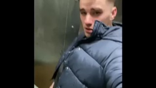 Marc Mcaulay Gets His Hot A Out In Public While Pissing Outside