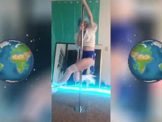 Earth Chan Pole Dance Strip Session By Sheythegay