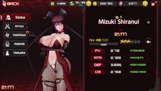 Game Mizuki Shiranui Ascension Action Taimanin Desnudo Mode