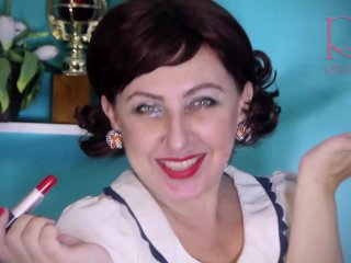Red Lipstick Kissing Teasing By Regina Noir