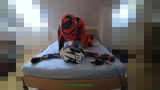 Biker #1 Fucking In MX Gear With My 18-Year-Old Blonde Boyfriend Huge Double Cumshot On His Belly Part 2
