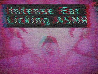 Cute Girl Ear_Licking and Moaning ASMR (VHS NOISE)