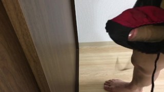 Japanese Creampie Ejaculating While Masturbating With Her String Panties