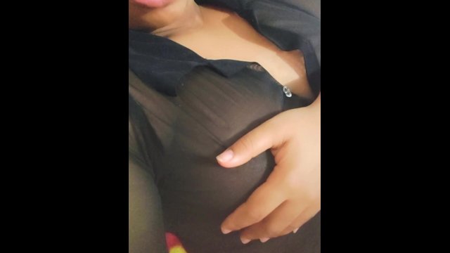 This black MILF gets naughty with her magic wand and concludes with a powerful squirt