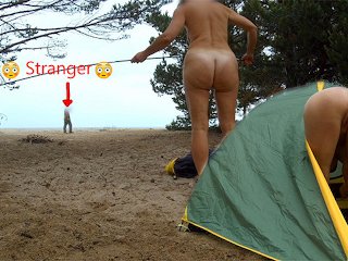How To Set Up A Tent On The Beach Naked. Video Tutorial