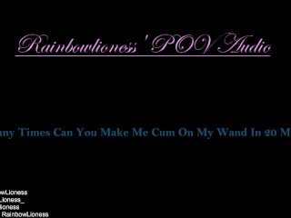 Overstim! How Many Times Can You Make Me Cum On My_Wand In20 Minutes?