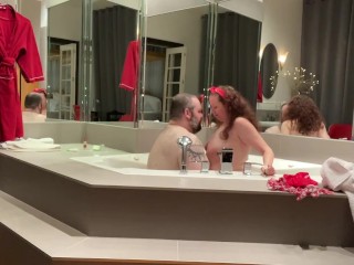 Wonderful weekend with my voluptuous vixen_in a luxury hotel suite, #3: hot tub_fun