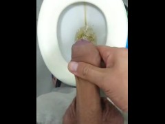 Pre cum juice and strong macho piss