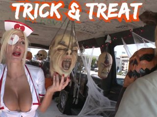 Bangbros - Halloween Special With Puma Swede On The Bang Bus #Fbf