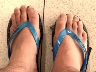 Fish And Chip Shop In My Flip Flops Want To Show Off My Feet Tops - Public Feet