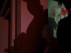Cristina Almeida swallows stranger’s cum in the movie theater. Halloween 2021 | Subtitles in English