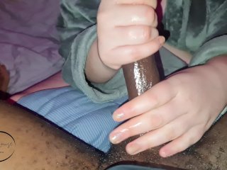 Babe Strokes Bbc With Oil Till Cum