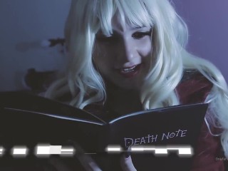 Misa misa uses the_deathnote with her boss and_then masturbates! follow her instagram @mingalilea