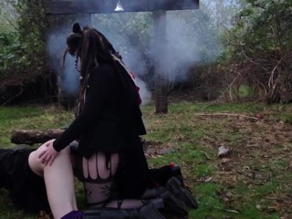 Hung Satyr Fucks femboy witch in the_forest till he cant move TEASER: PAID EXCLUSIVE