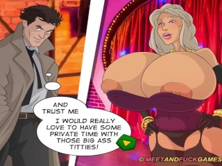 Who Framed JessicaRabbit FFM Threesome with Dancers at stripclub