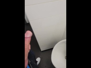 Johnholmesjunior in_real risky public mens bathroom in vancouver shooting cum_FULL VIDEO