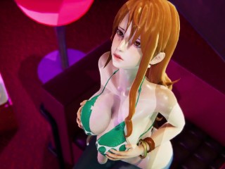 [ONE PIECE] Nami's_pool party_3D HENTAI
