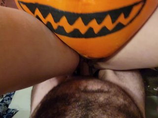 Sexy Pregnant Pumpkin Squirting onBig Cock