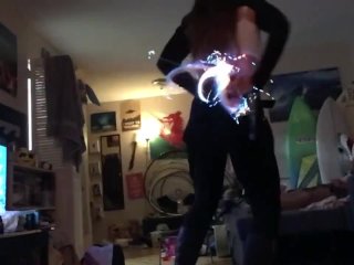 Sexystripper Cow Girl Light Whip Dance (Sfw)