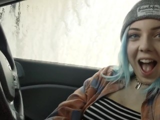 Fucking My Tight Pussy in a Car Wash @FakeAnnaLee Thanks for 500 subs!