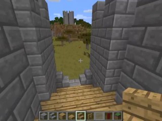 How to easily build a small castle in_Minecraft