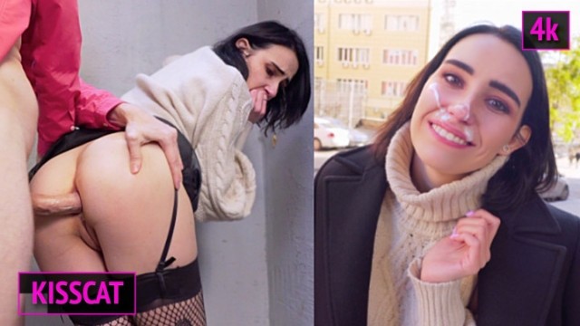 Ruská studentka se nechá ošukat do zadku nedaleko univerzity (Kisscat Public)