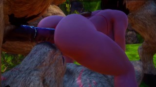 Three Furry Big Hardcock Wild Life Fucks A Tight Pussy Of A Mature Milva