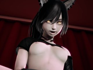Neko Girl Moaning_Masturbation - Cat_Girl 3D Porn