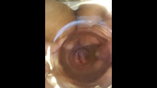 POV Inside Anal View Test Horny Husband's Filthy Cuckold Wet Ass Hole Resembles A Vagina