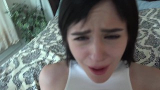 Screen Capture of Video Titled: Rosalyn Sphinx gets pussy eaten, gives epic blowjob and takes cock deep POV Amateur