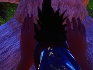Furry Blowjob POV Blowjob for_a forest monster_Wild Life