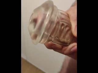 Pearly Penis Cum_After Fleshlight Play - 4k