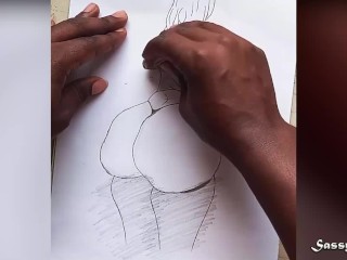 Big Ass Instagram_Model Nude Pencil Drawingsexy Art