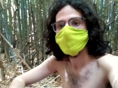 i go to the woods outside home to jerk off / first time