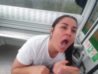 Screen Capture of Video Titled: They catch me fucking in the cable car of Medellin Colombia kathalina7777 exhibitionist forever