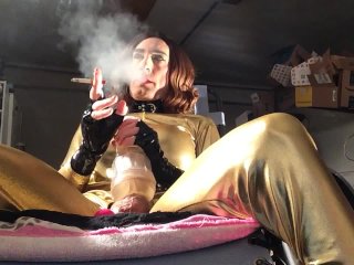 Smoking Alektra No 45 With Cumshot