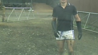 Cock Dashcam Footage Of A Filthy Hunk In Shorts Rubber Gloves And Boots