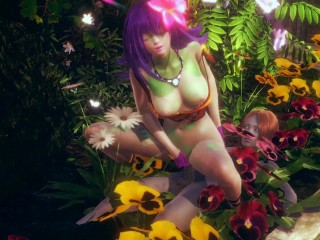 Neeko Blowjob + Cowgirl in the garden Complete_Edition