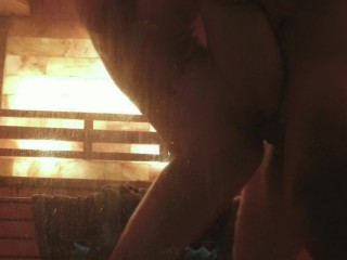 Wet_Lotus & DickTator steamy sauna session