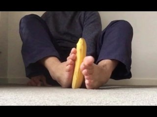 Do You Have A Big Banana 🍌? - Banana Footjob - Manlyfoot - You Will Go Bananas For This Video 🐵