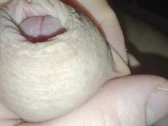 Close up uncut cock