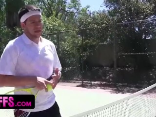 Redhead Babe Kendra Cole Enjoys Outdoor Tennis Lessons