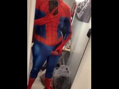 Spider-Man cums to vist