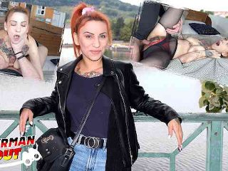 German Scout - Redhead Bitch Vanessa I Pickup And Rough Eye Rolling Orgasm Fuck Casting